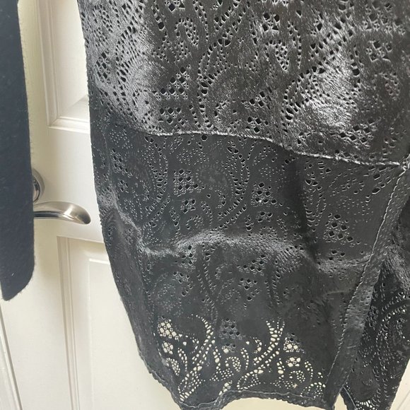 Elie Tahari lakshmi SW with leather black - Picture 3 of 8